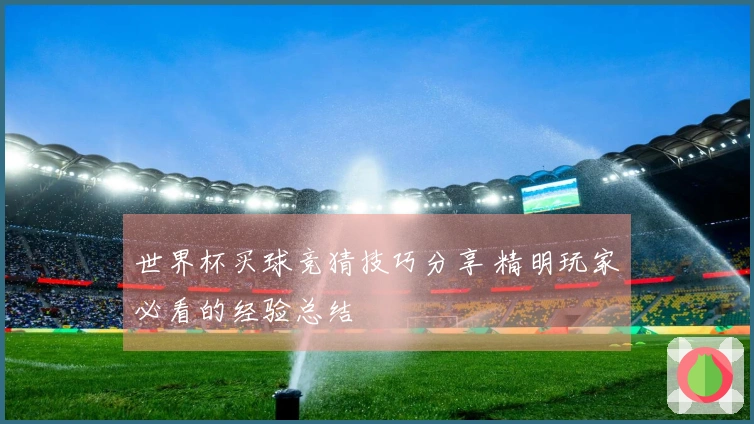 世界杯买球竞猜技巧分享 精明玩家必看的经验总结